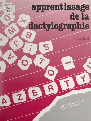 cover image of Apprentissage de la dactylographie